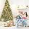 Pre-lit Snow Flocked Hinged Christmas Tree Perfect for Festive Season Decoration